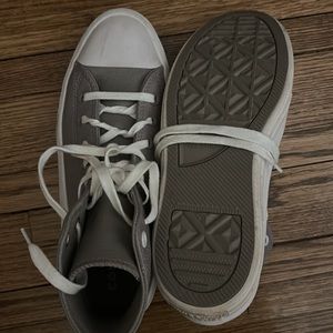 Purple Leather Platform Chuck Taylor Converse